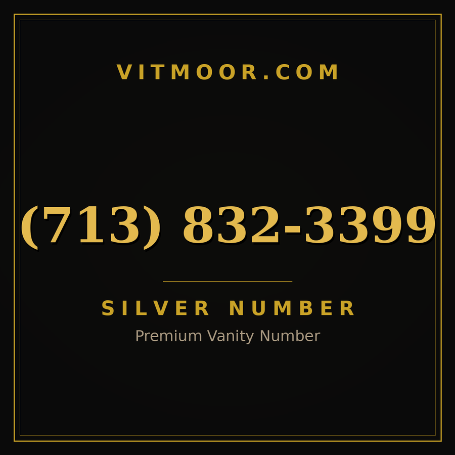 VITMOOR Silver premium number (713) 832-3399