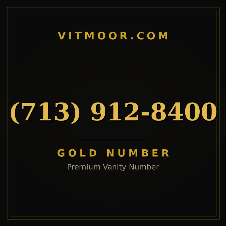 VITMOOR Gold premium number (713) 912-8400