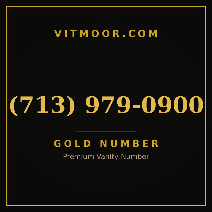 VITMOOR Gold premium number (713) 979-0900