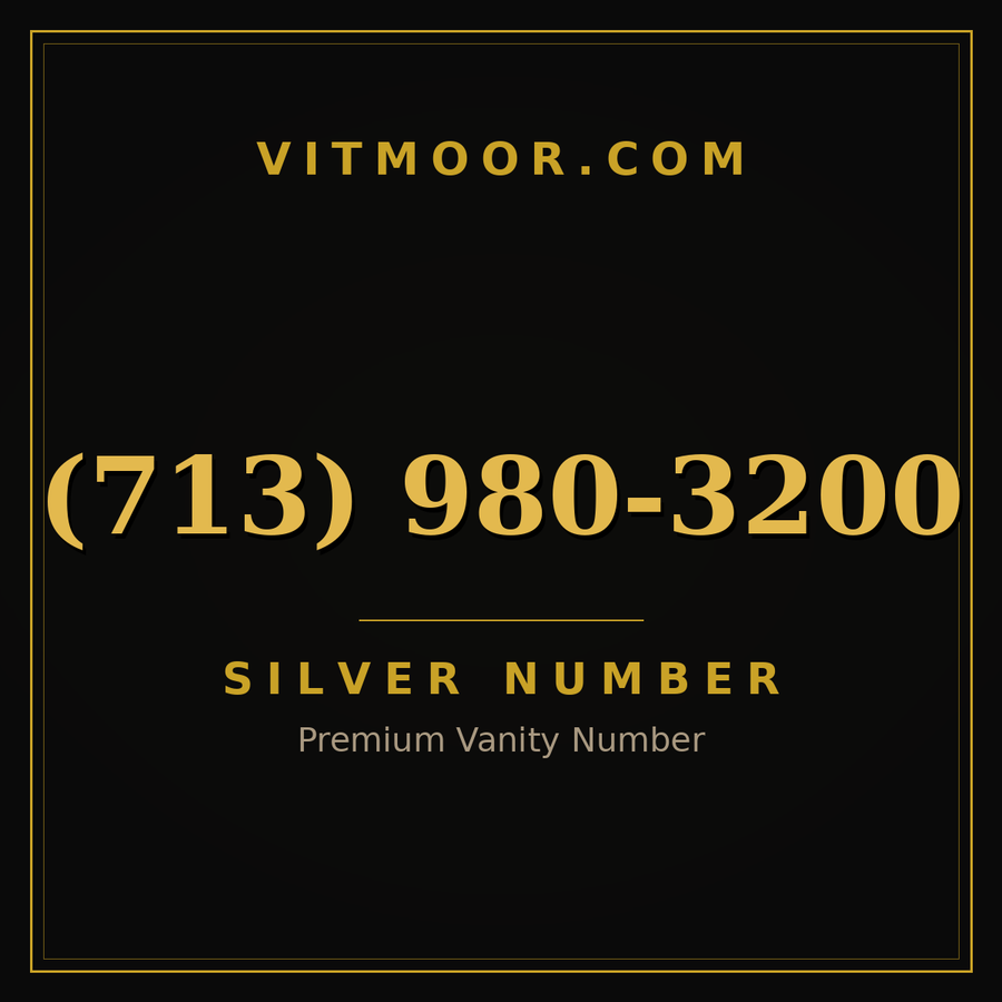 VITMOOR Silver premium number (713) 980-3200