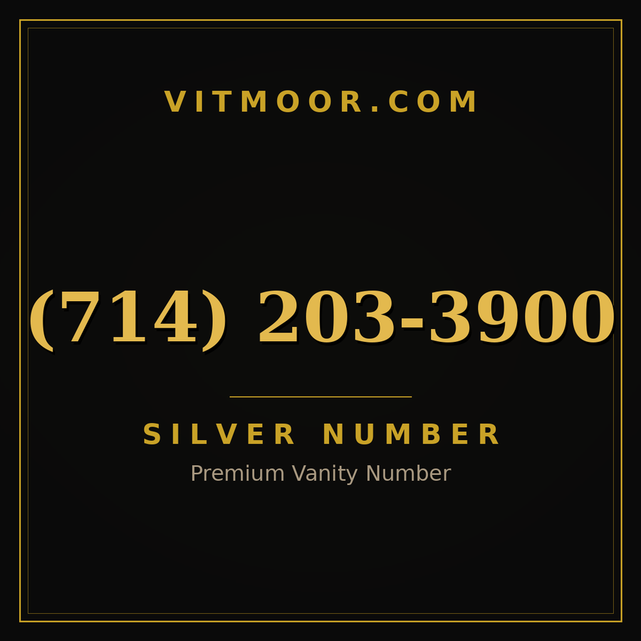 VITMOOR Silver premium number (714) 203-3900