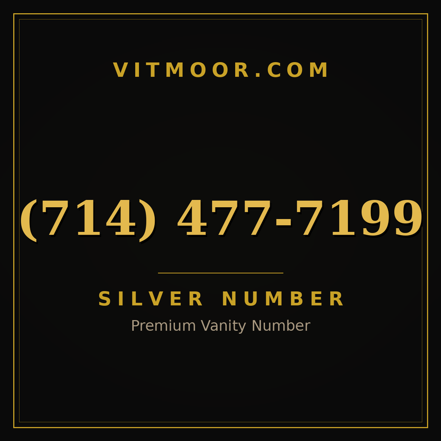 VITMOOR Silver premium number (714) 477-7199