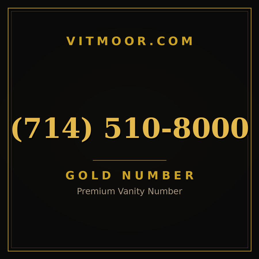 VITMOOR Gold premium number (714) 510-8000