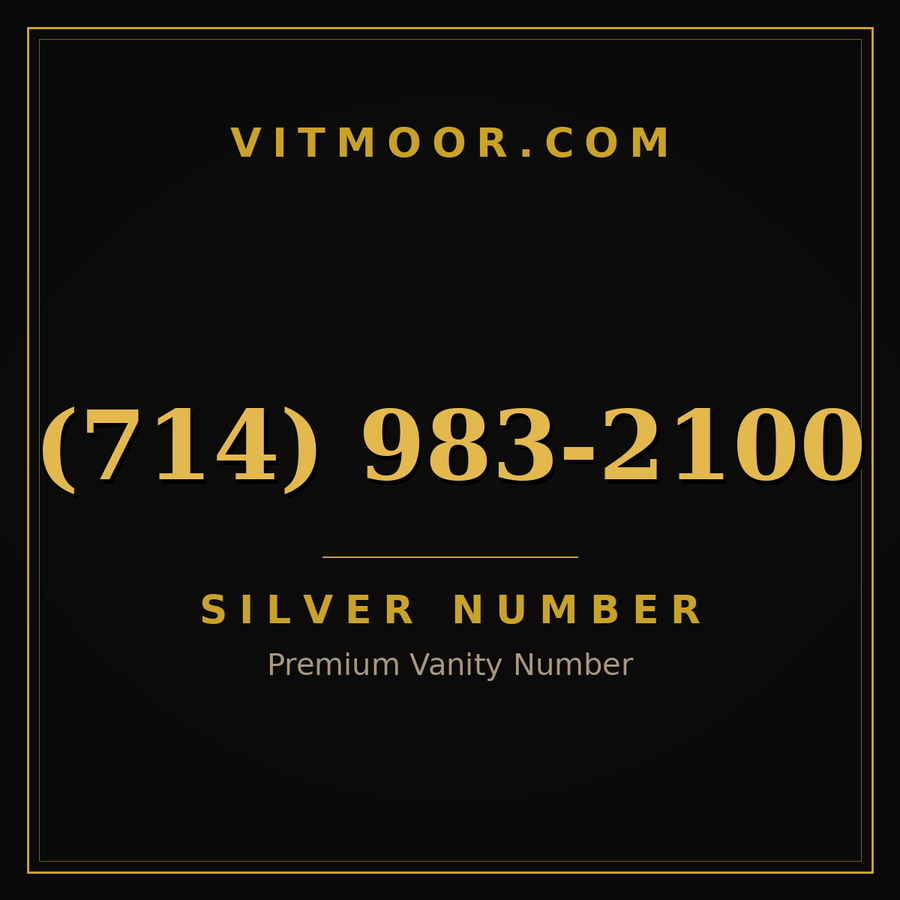 VITMOOR Silver premium number (714) 983-2100