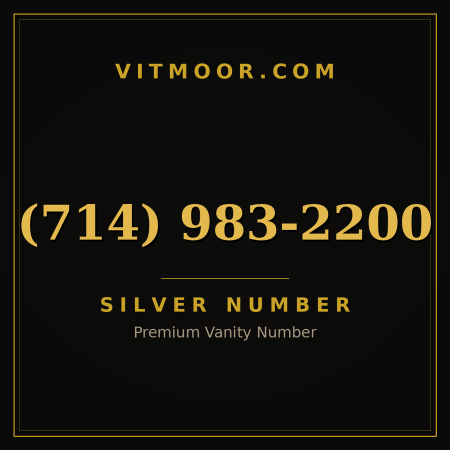VITMOOR Silver premium number (714) 983-2200