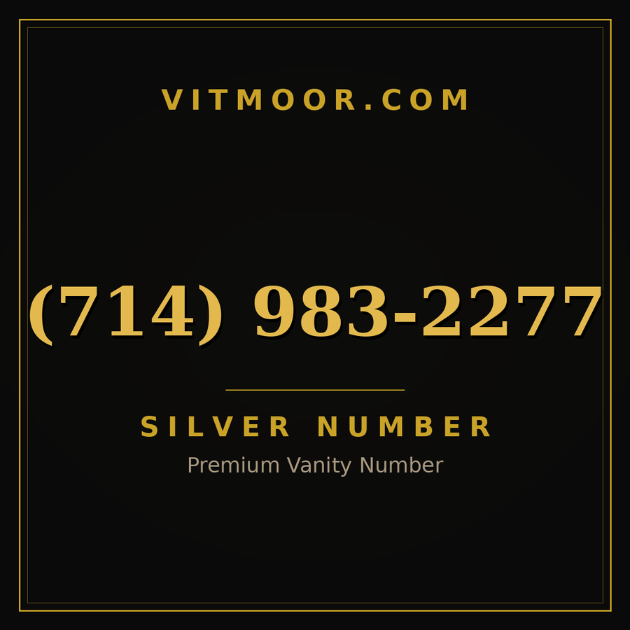 VITMOOR Silver premium number (714) 983-2277