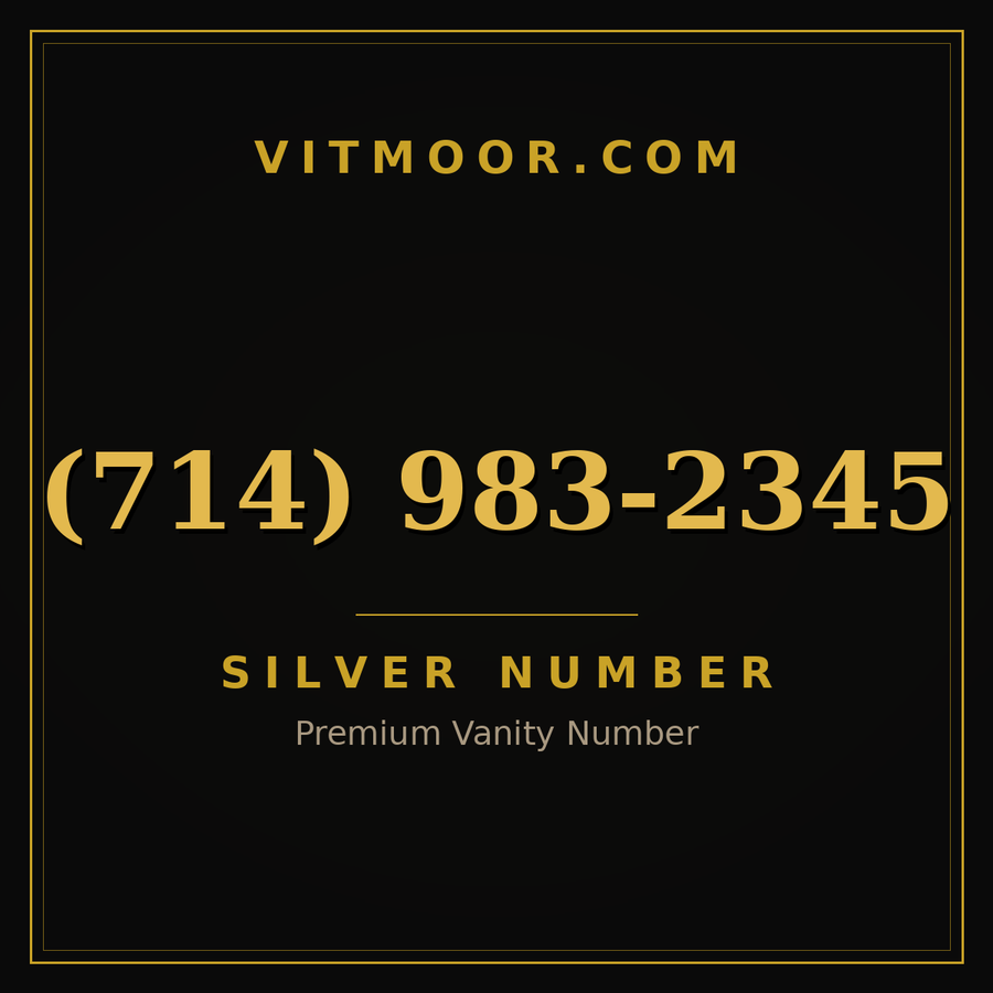 VITMOOR Silver premium number (714) 983-2345
