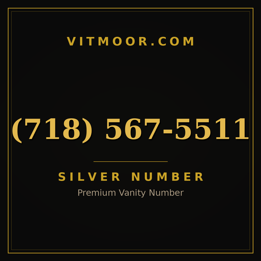VITMOOR Silver premium number (718) 567-5511