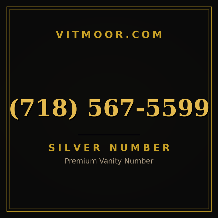 VITMOOR Silver premium number (718) 567-5599