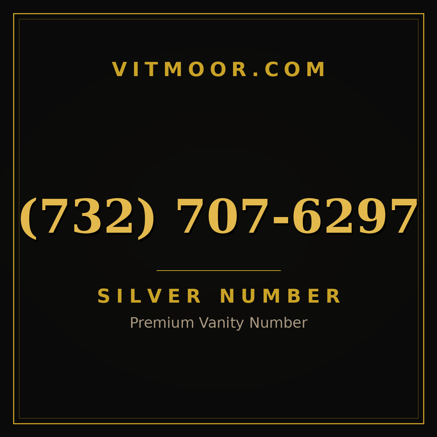 VITMOOR Silver premium number (732) 707-6297