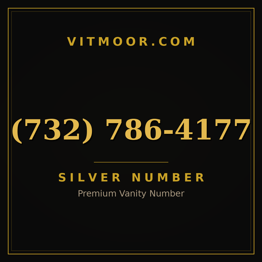 VITMOOR Silver premium number (732) 786-4177