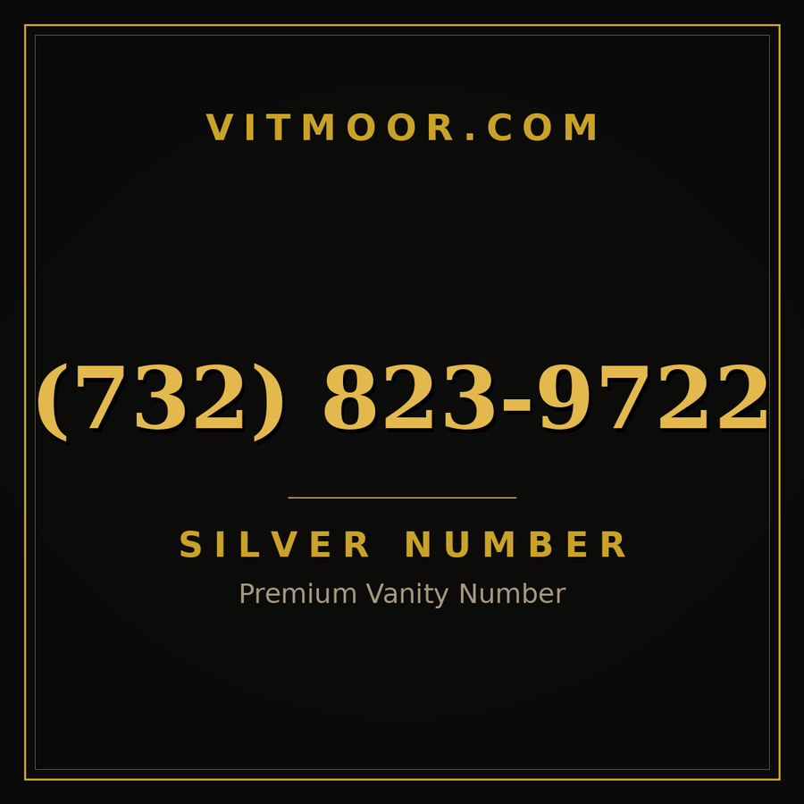 VITMOOR Silver premium number (732) 823-9722