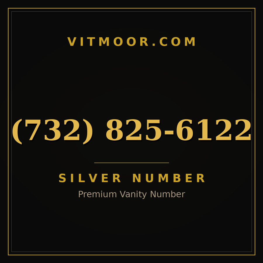 VITMOOR Silver premium number (732) 825-6122
