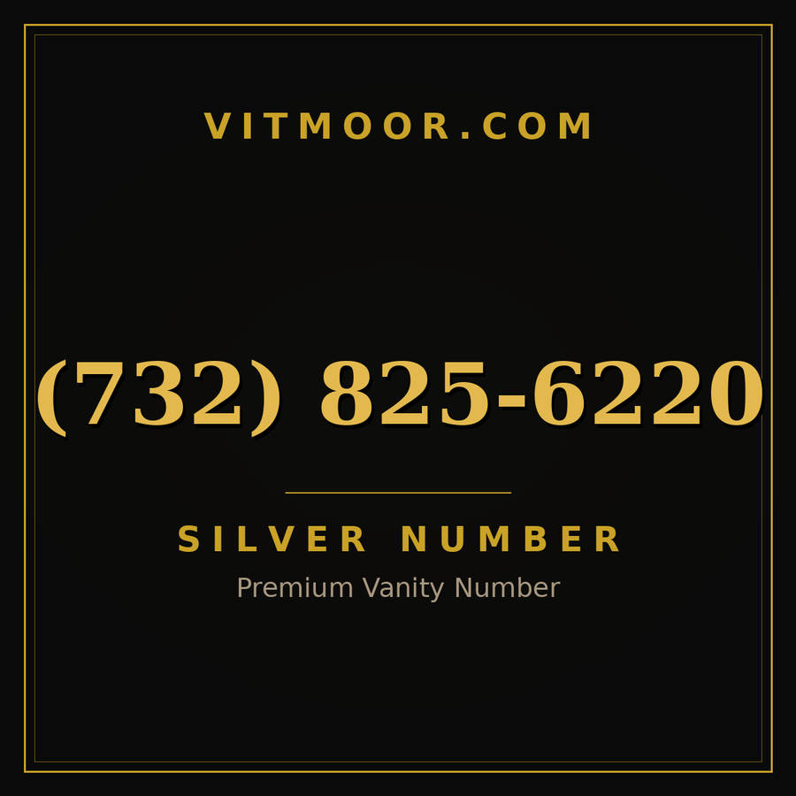 VITMOOR Silver premium number (732) 825-6220