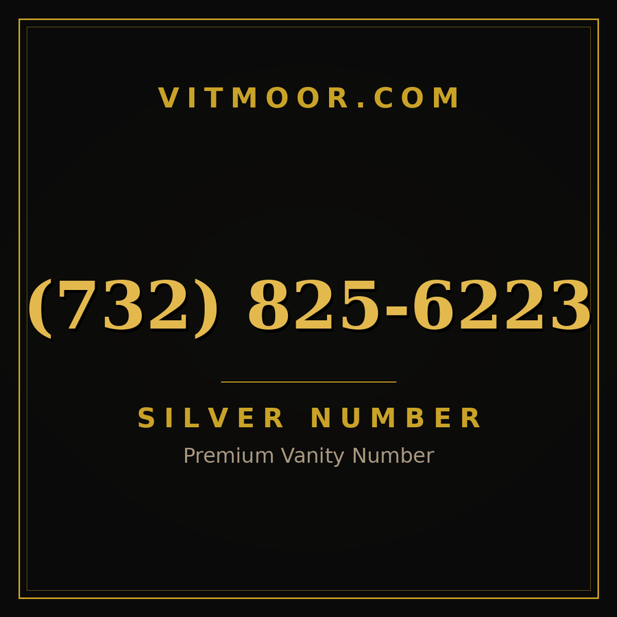 VITMOOR Silver premium number (732) 825-6223