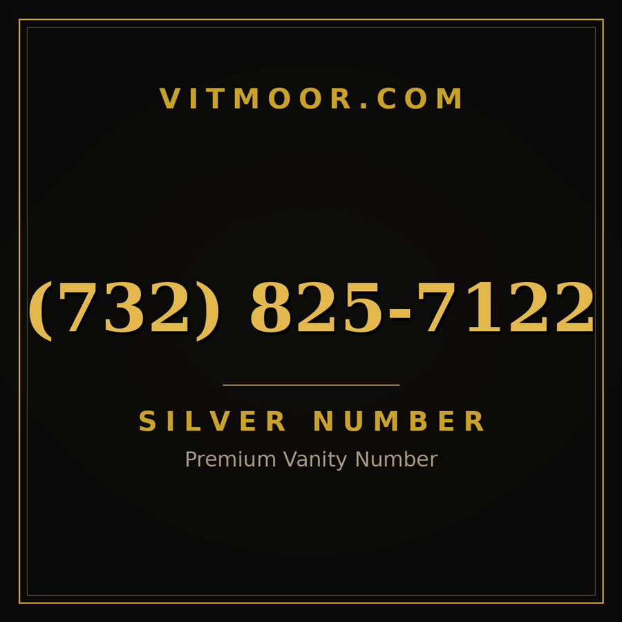 VITMOOR Silver premium number (732) 825-7122