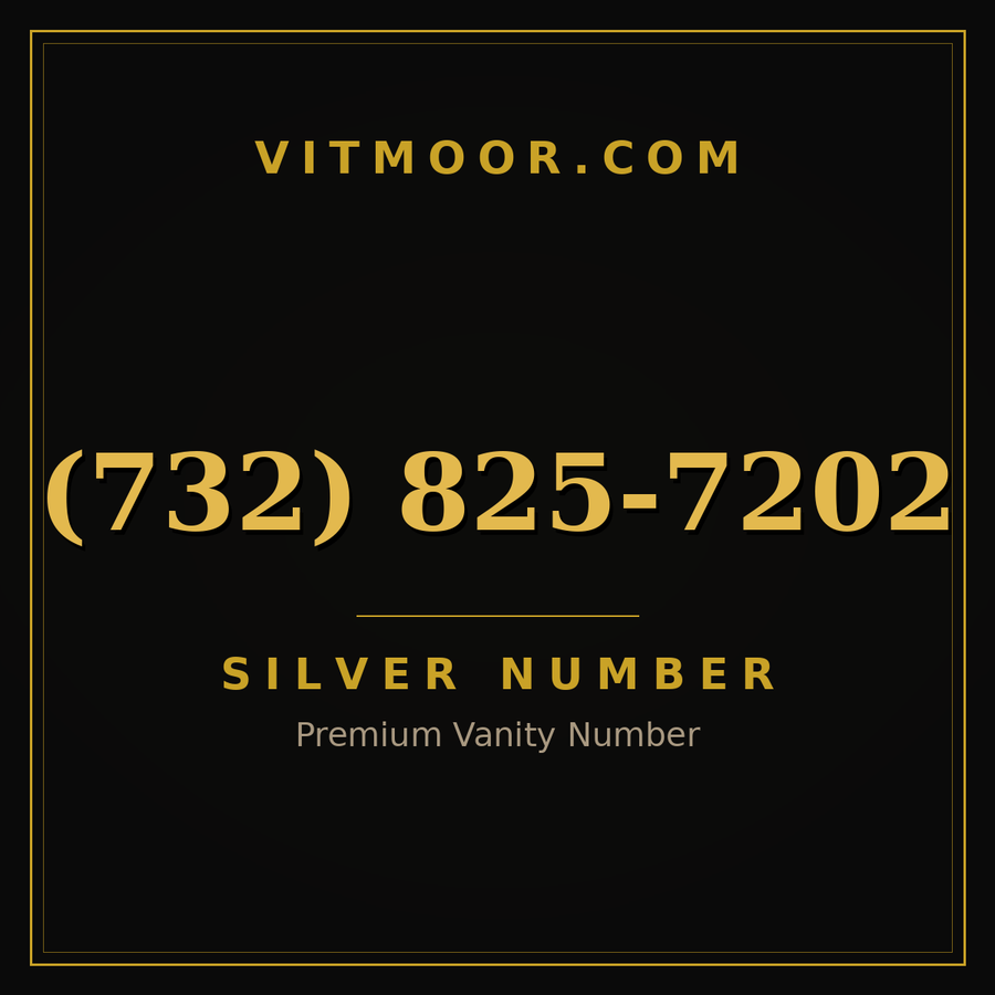 VITMOOR Silver premium number (732) 825-7202