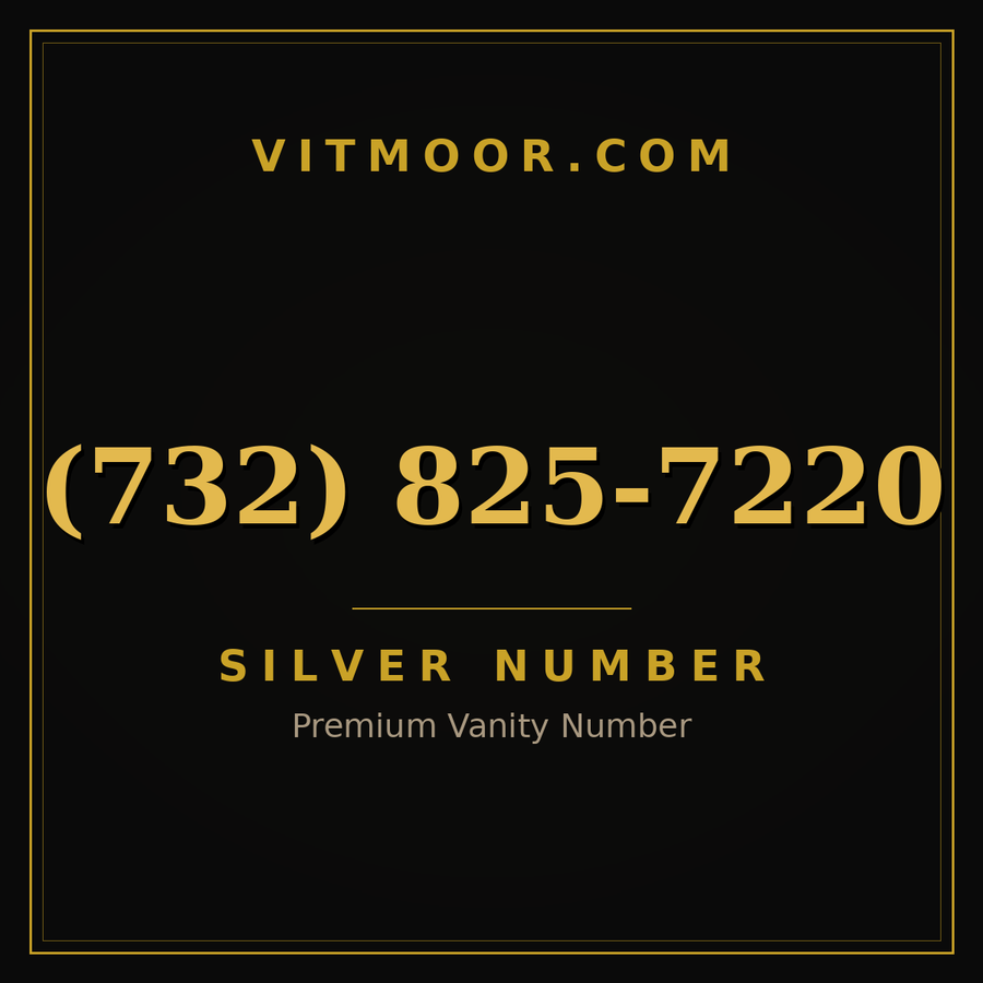 VITMOOR Silver premium number (732) 825-7220