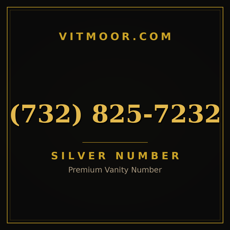 VITMOOR Silver premium number (732) 825-7232