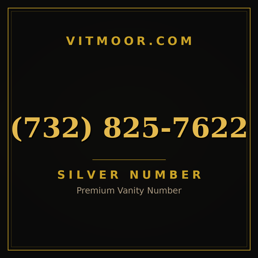 VITMOOR Silver premium number (732) 825-7622