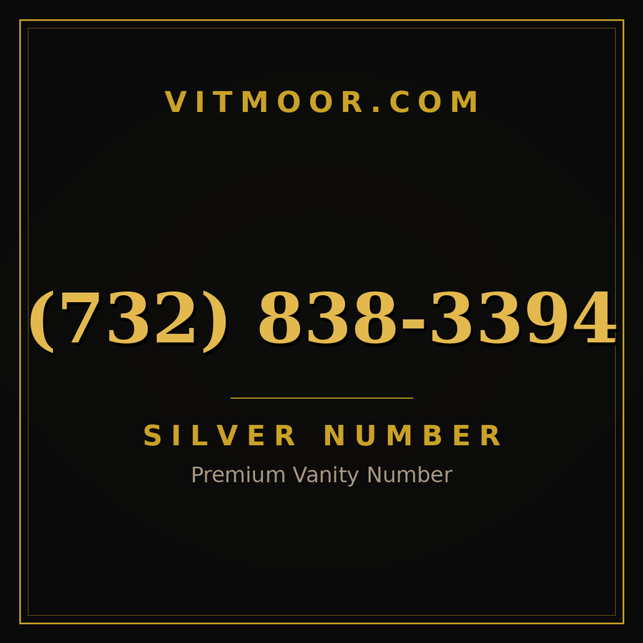 VITMOOR Silver premium number (732) 838-3394