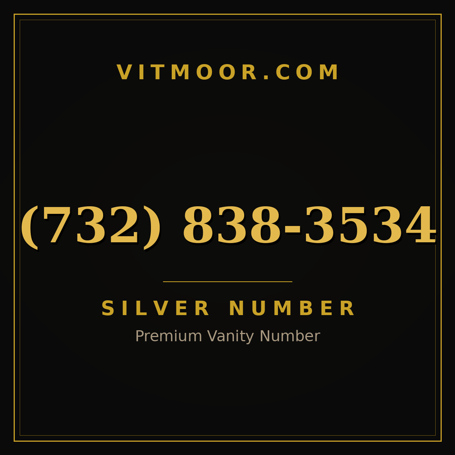 VITMOOR Silver premium number (732) 838-3534