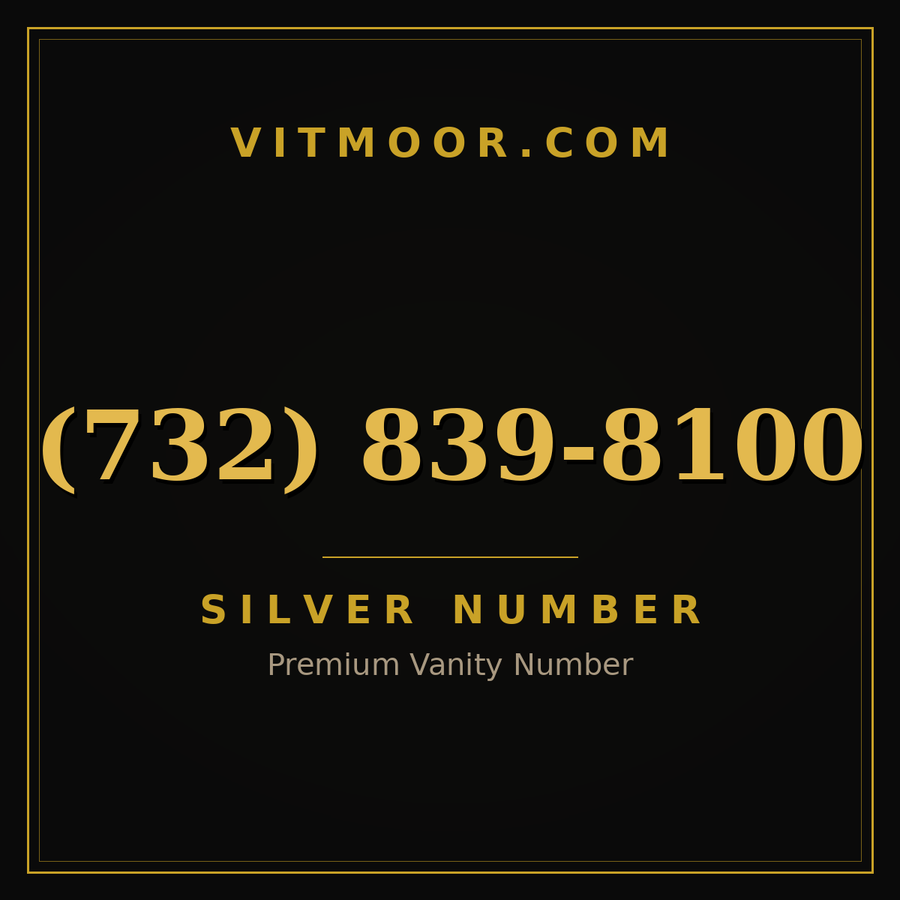 VITMOOR Silver premium number (732) 839-8100