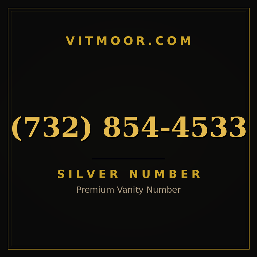 VITMOOR Silver premium number (732) 854-4533
