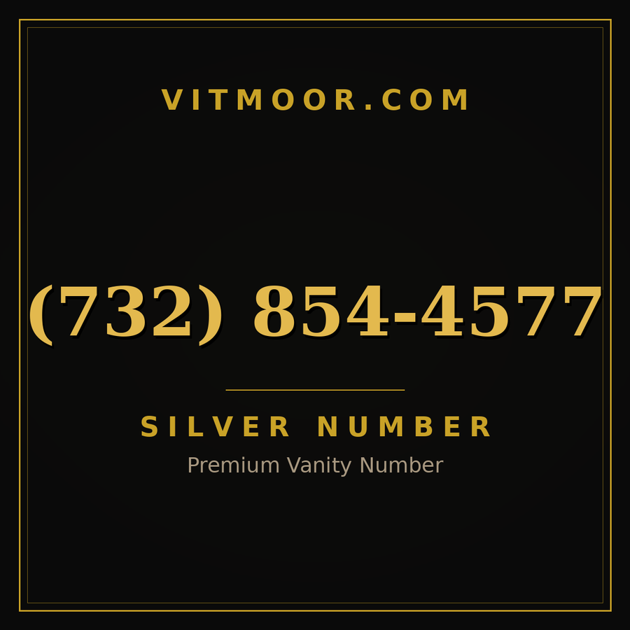 VITMOOR Silver premium number (732) 854-4577