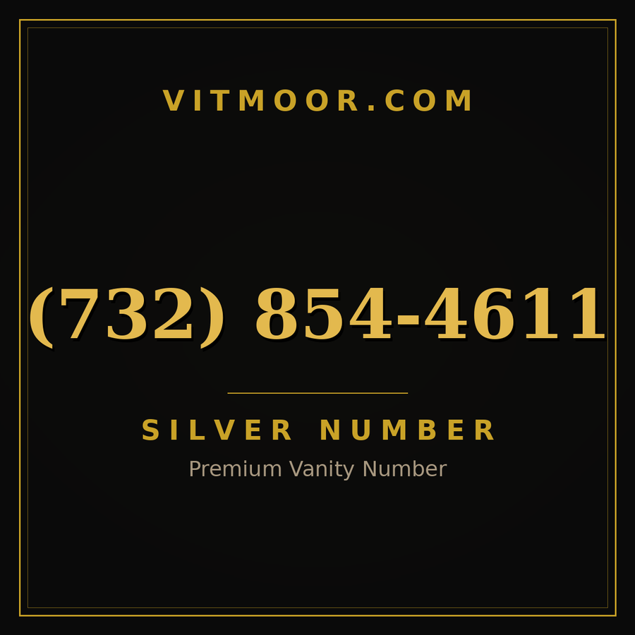 VITMOOR Silver premium number (732) 854-4611