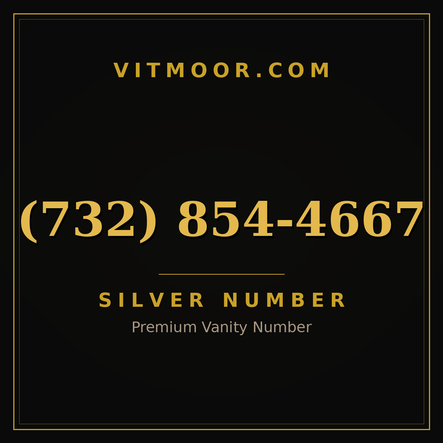 VITMOOR Silver premium number (732) 854-4667
