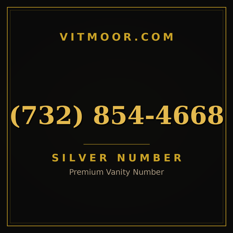 VITMOOR Silver premium number (732) 854-4668