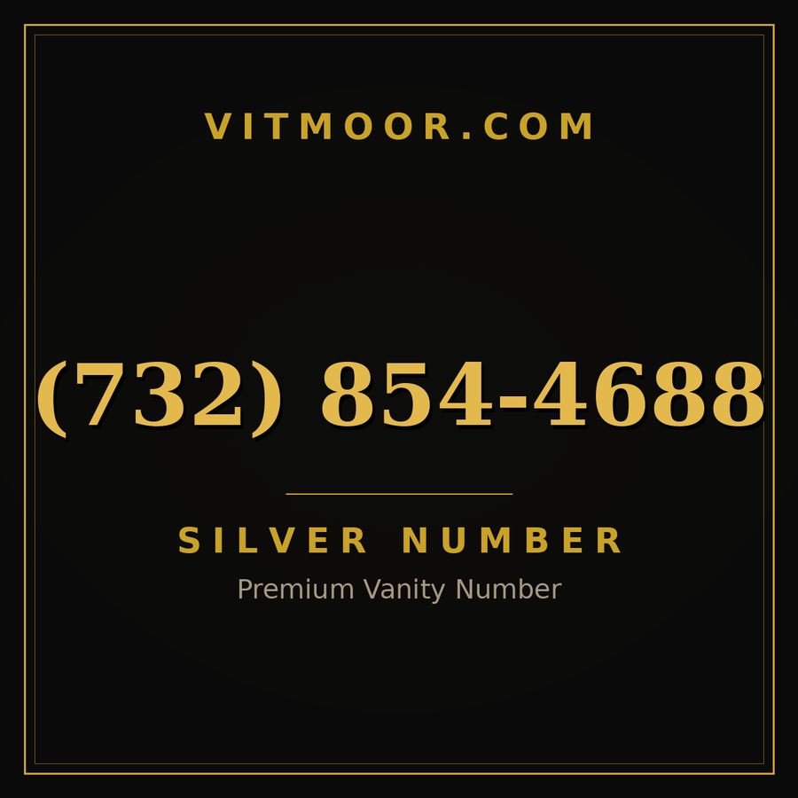 VITMOOR Silver premium number (732) 854-4688