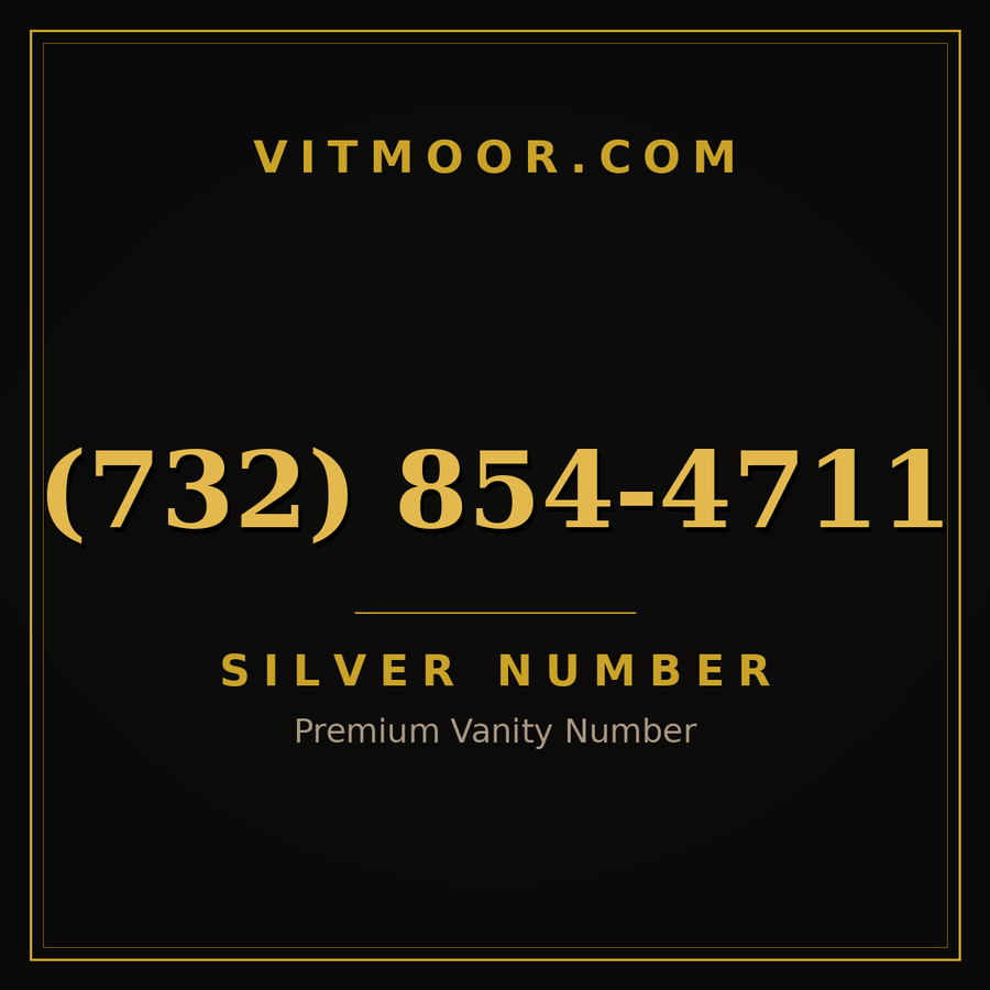 VITMOOR Silver premium number (732) 854-4711