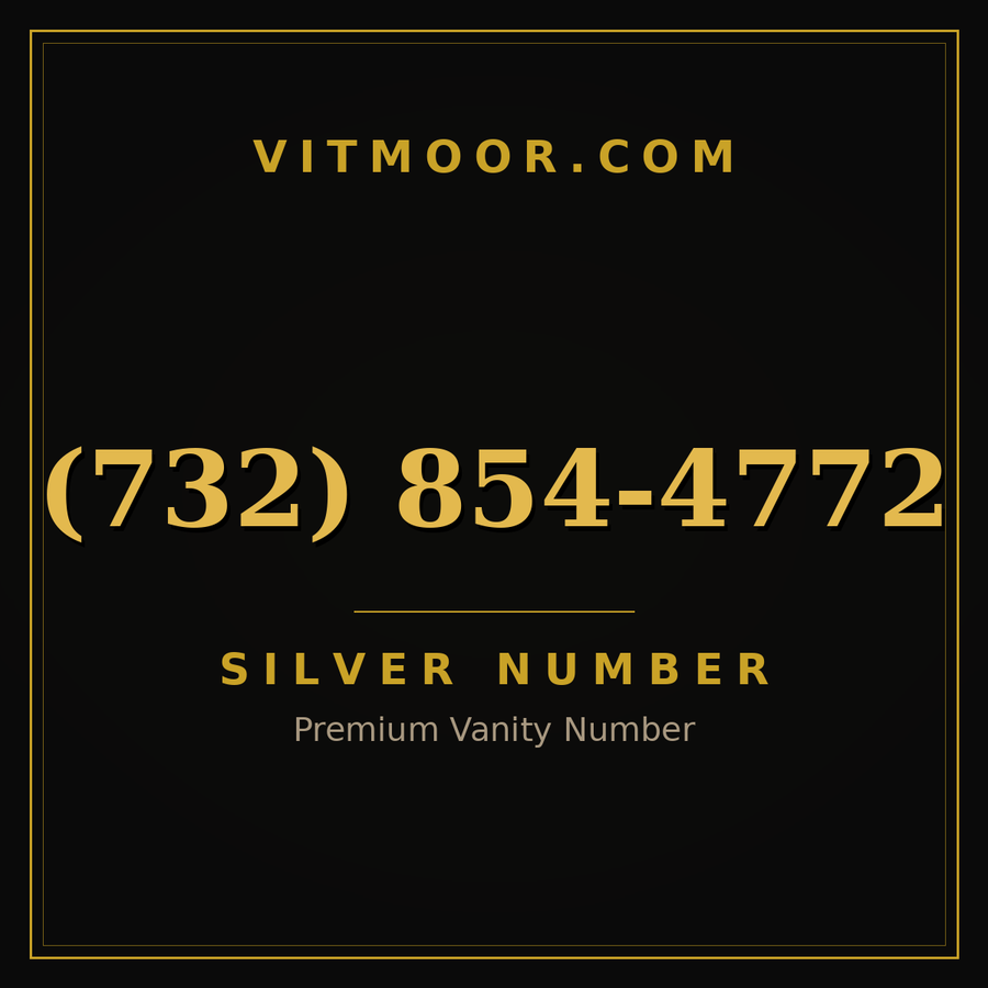 VITMOOR Silver premium number (732) 854-4772
