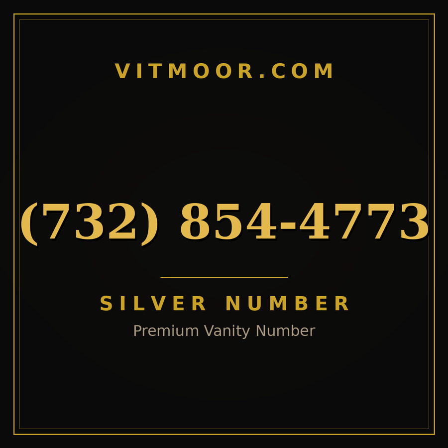 VITMOOR Silver premium number (732) 854-4773