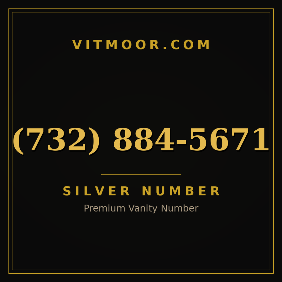 VITMOOR Silver premium number (732) 884-5671