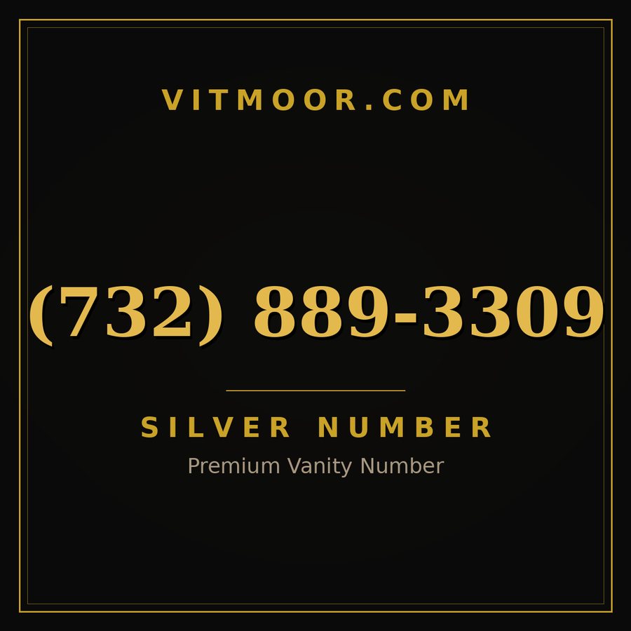 VITMOOR Silver premium number (732) 889-3309