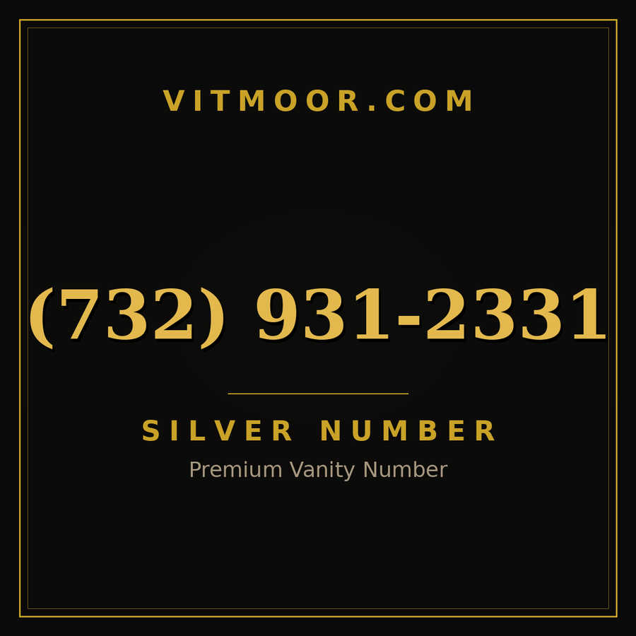 VITMOOR Silver premium number (732) 931-2331