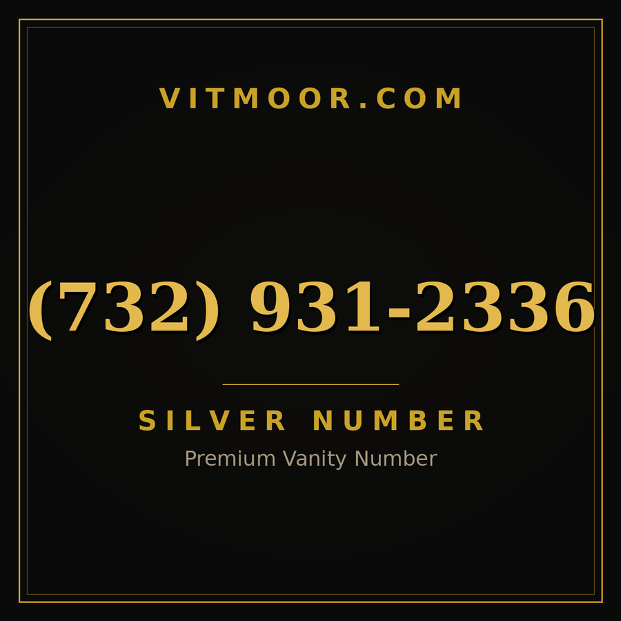 VITMOOR Silver premium number (732) 931-2336