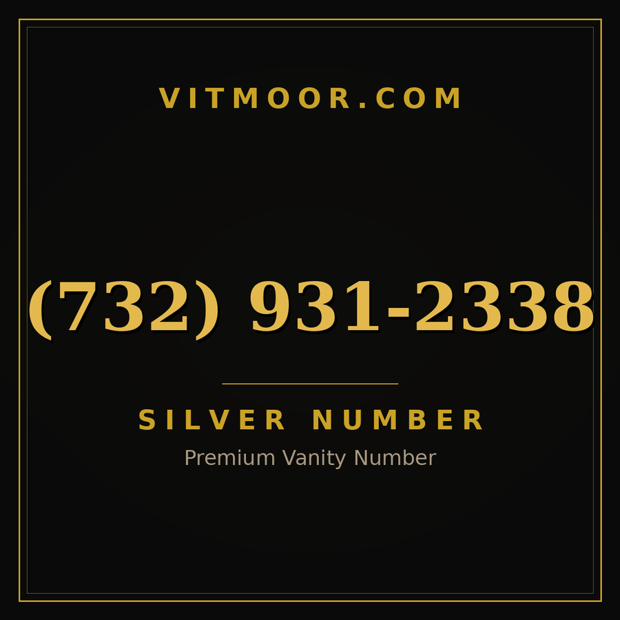 VITMOOR Silver premium number (732) 931-2338