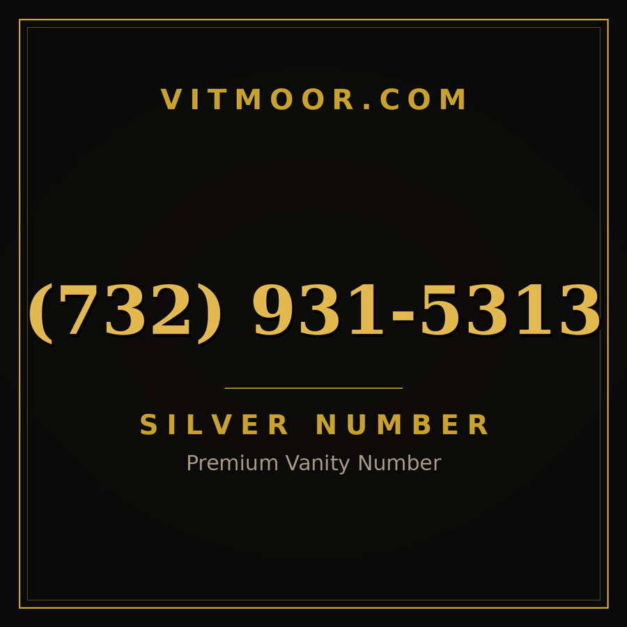 VITMOOR Silver premium number (732) 931-5313