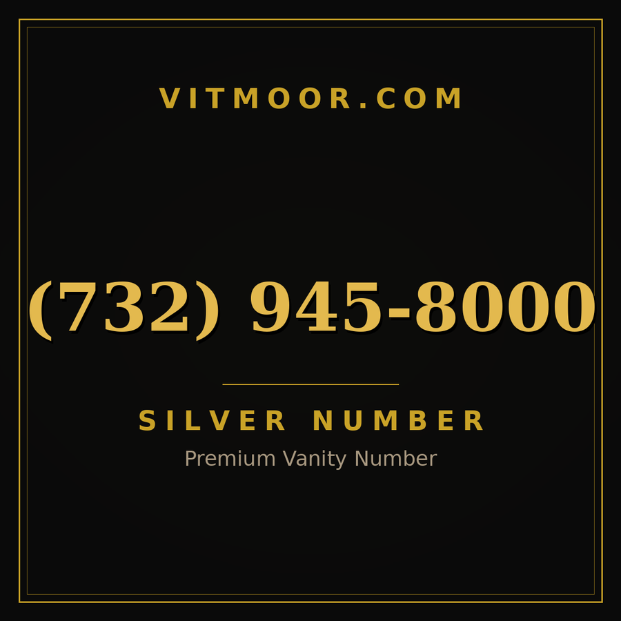 VITMOOR Silver premium number (732) 945-8000
