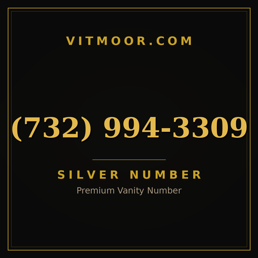 VITMOOR Silver premium number (732) 994-3309