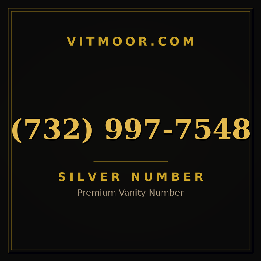 VITMOOR Silver premium number (732) 997-7548