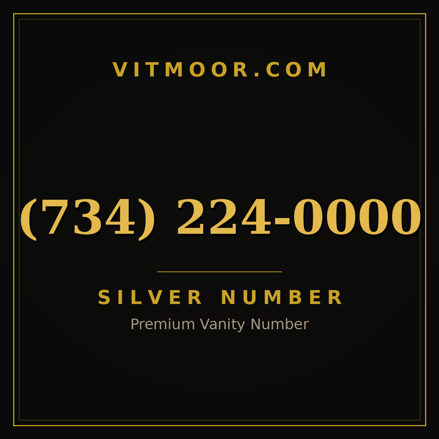 VITMOOR Silver premium number (734) 224-0000