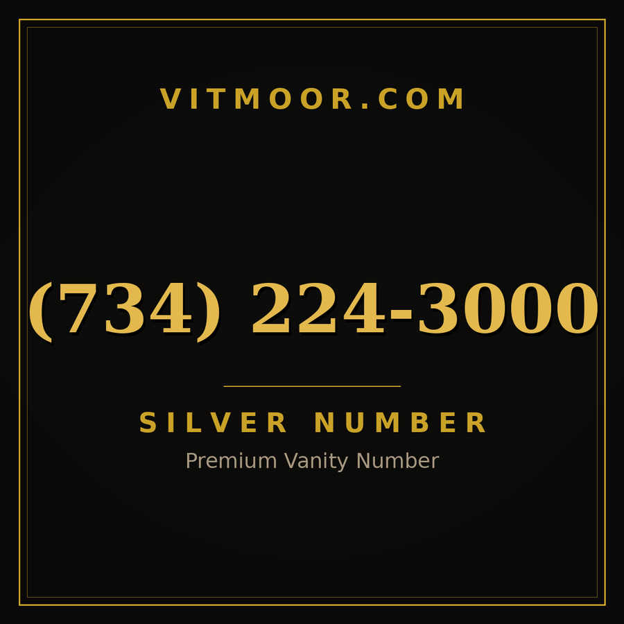 VITMOOR Silver premium number (734) 224-3000