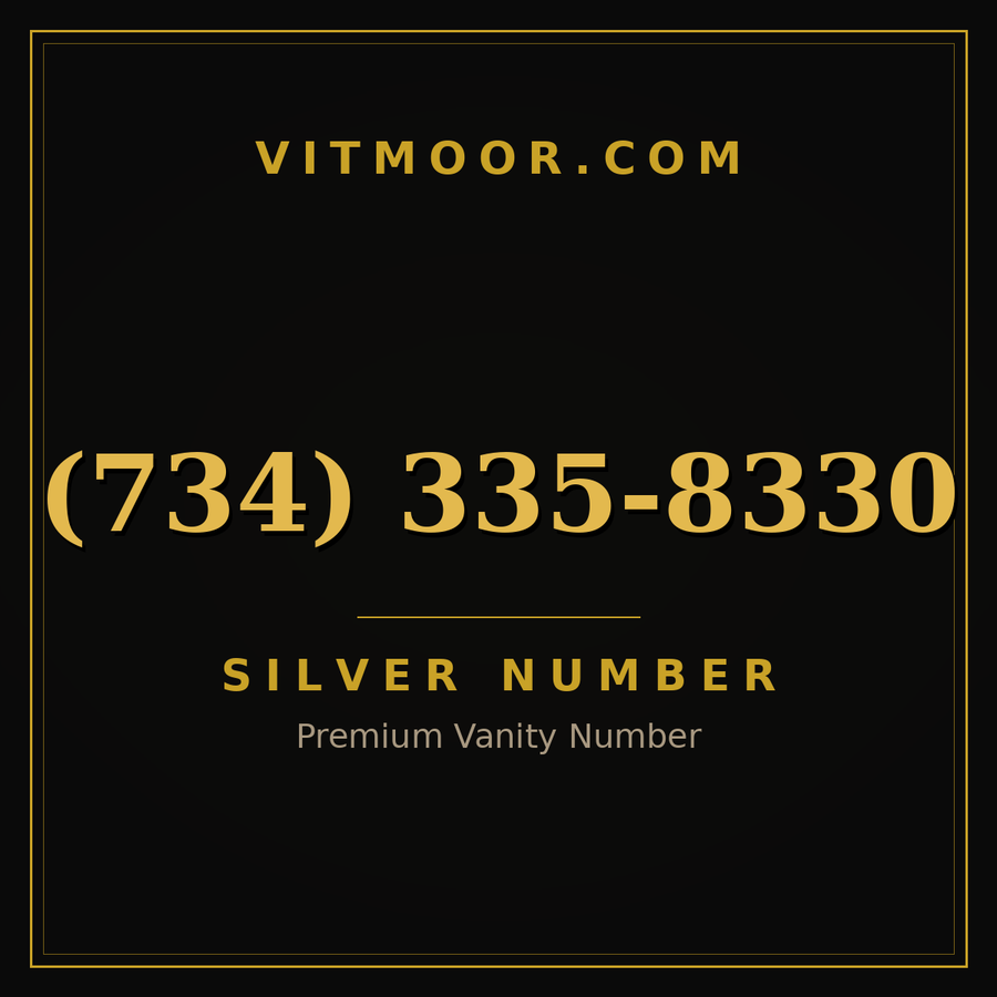 VITMOOR Silver premium number (734) 335-8330