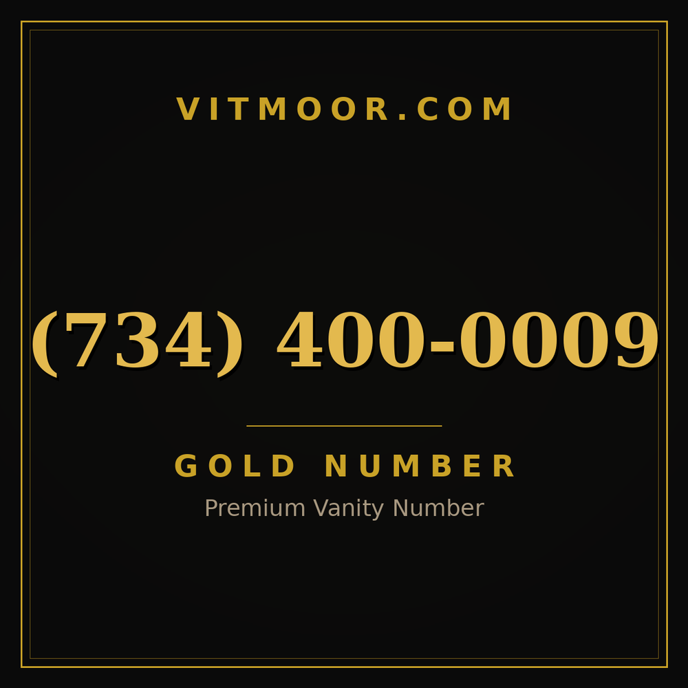 734 400-0009
