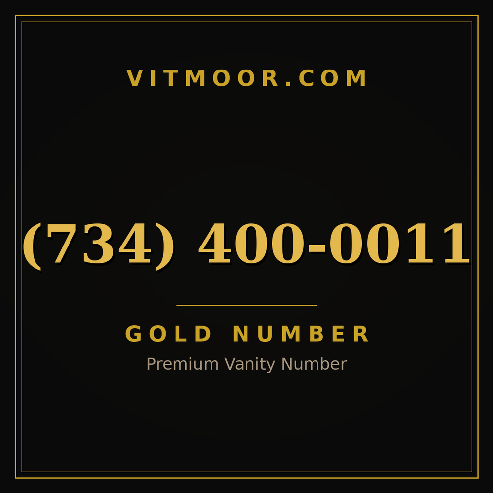 734 400-0011